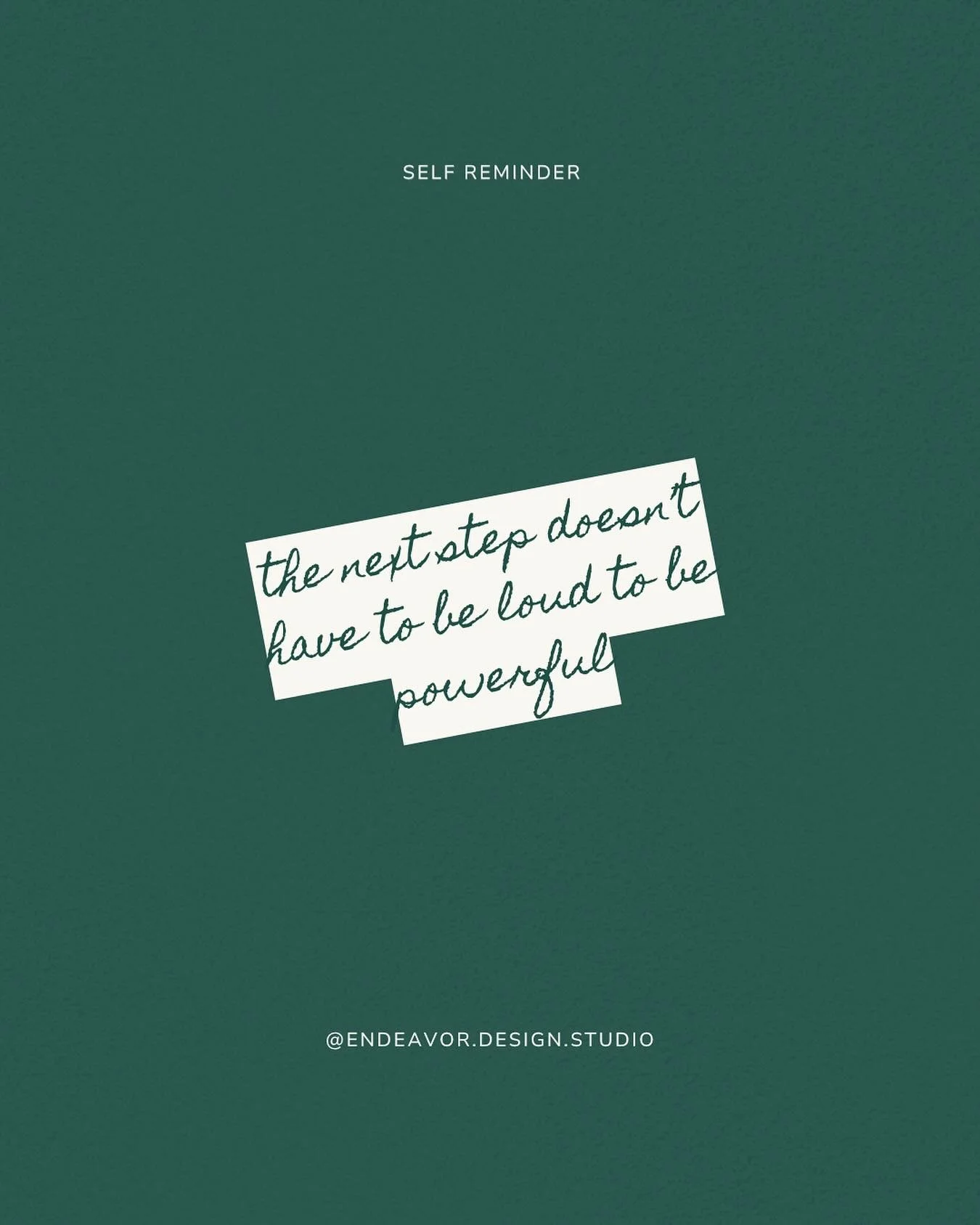 A little Sunday reminder for the quiet doers 🤍
The ones building something real, without shouting about it.
The ones moving forward, even when it doesn&rsquo;t feel fast or flashy.
The ones choosing purpose over pressure.

The truth?
Your next step 