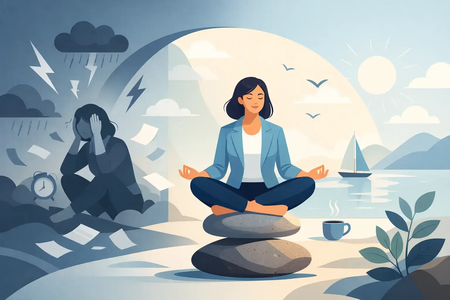 Hvordan genfinder man overskud efter stress?