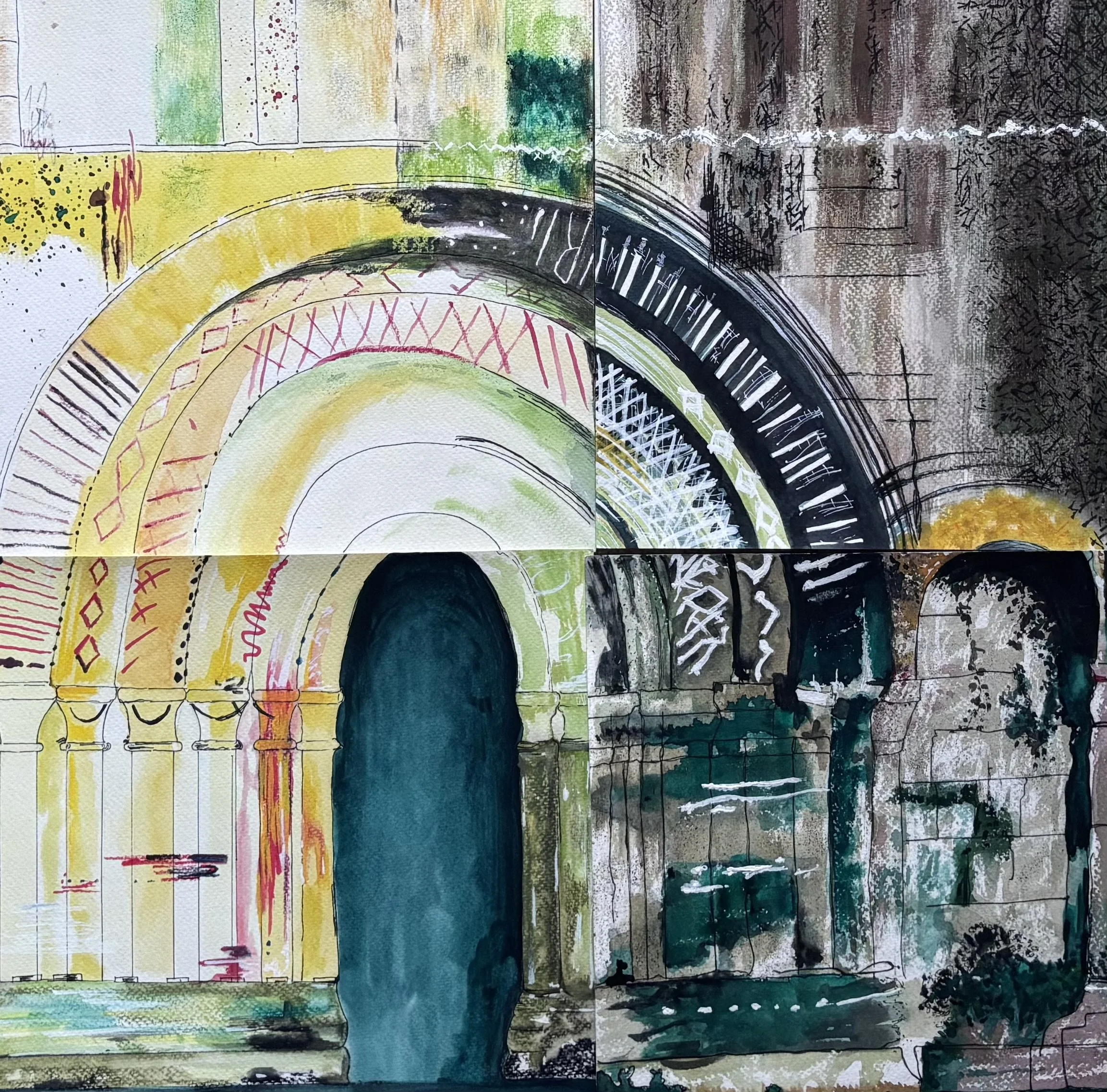 Mixed Media (John Piper inspired) - 2nd August 2025