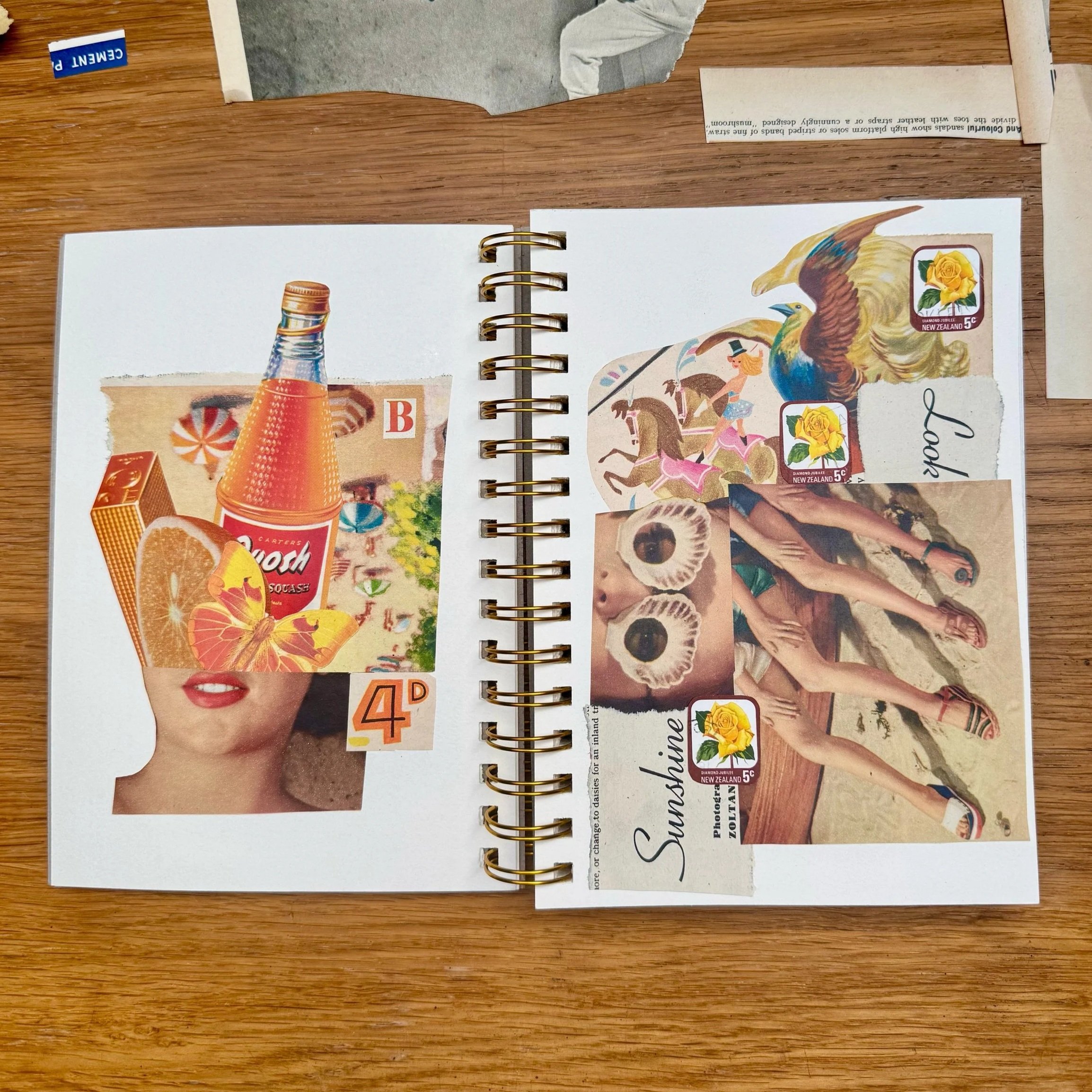 Monthly Collage Journalling at TOSH