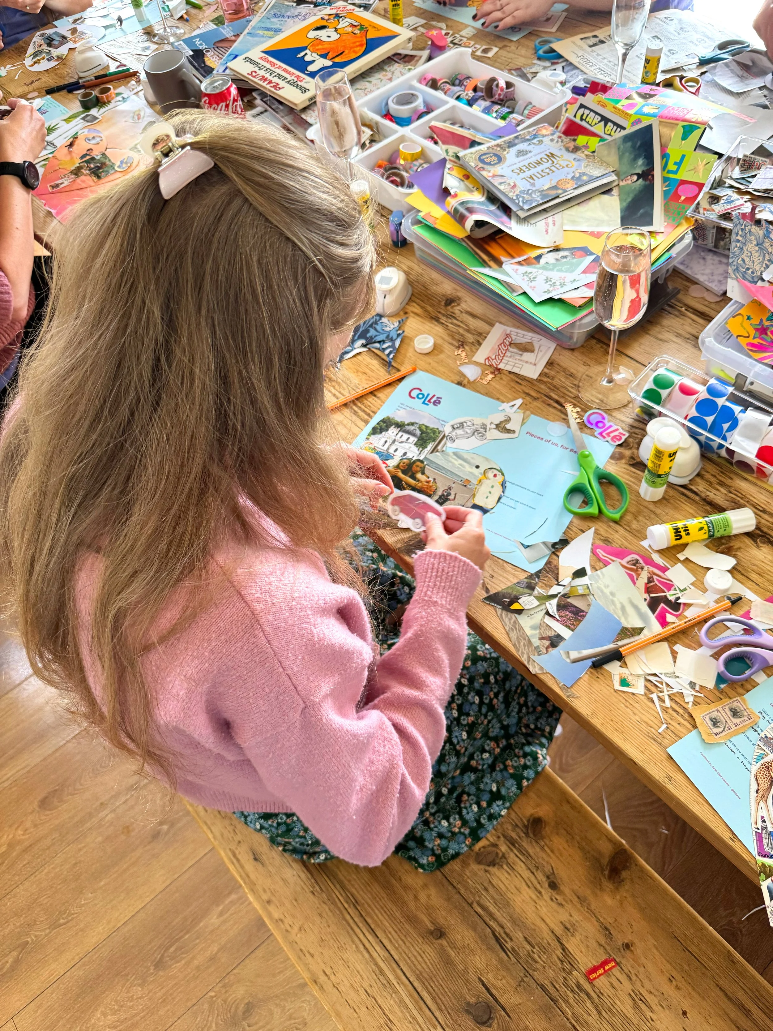 Collage workshop in Devon