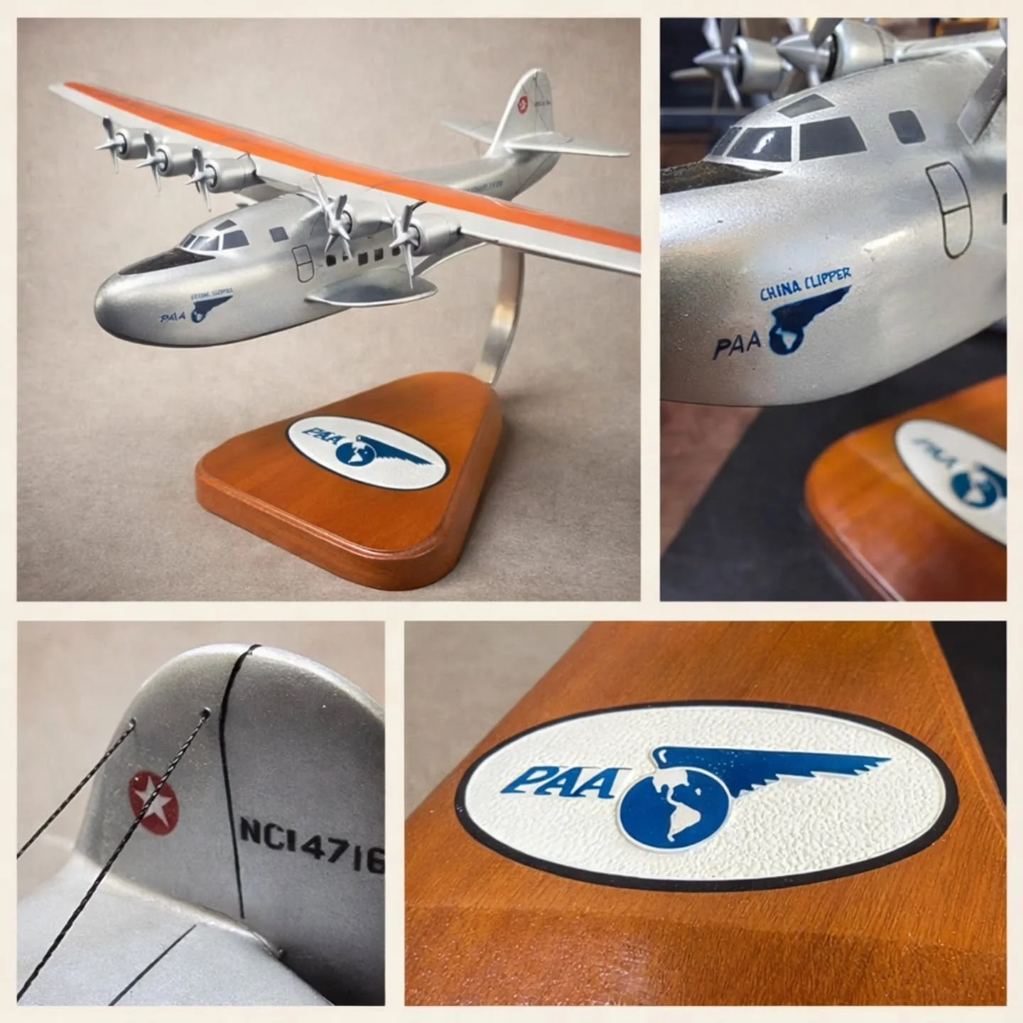 ✈️ Pan Am China Clipper Model
A true icon of early aviation, the legendary China Clipper helped pioneer transpacific air travel and connect the world in ways never seen before. This beautifully detailed model captures that golden era of exploration, 