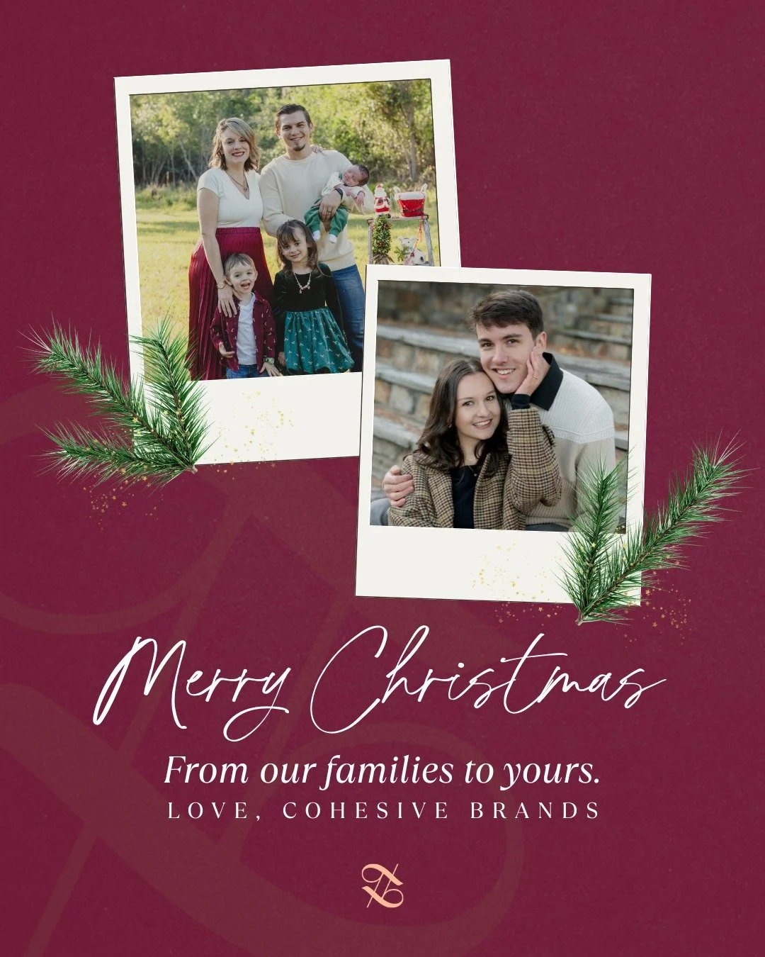 From our families to yours, we&rsquo;re wishing you a very Merry Christmas!

Thank you for trusting Cohesive Brands this year - we&rsquo;re so grateful for each of you and for the many blessings this season of life has brought.

Merry Christmas 🤍🎄