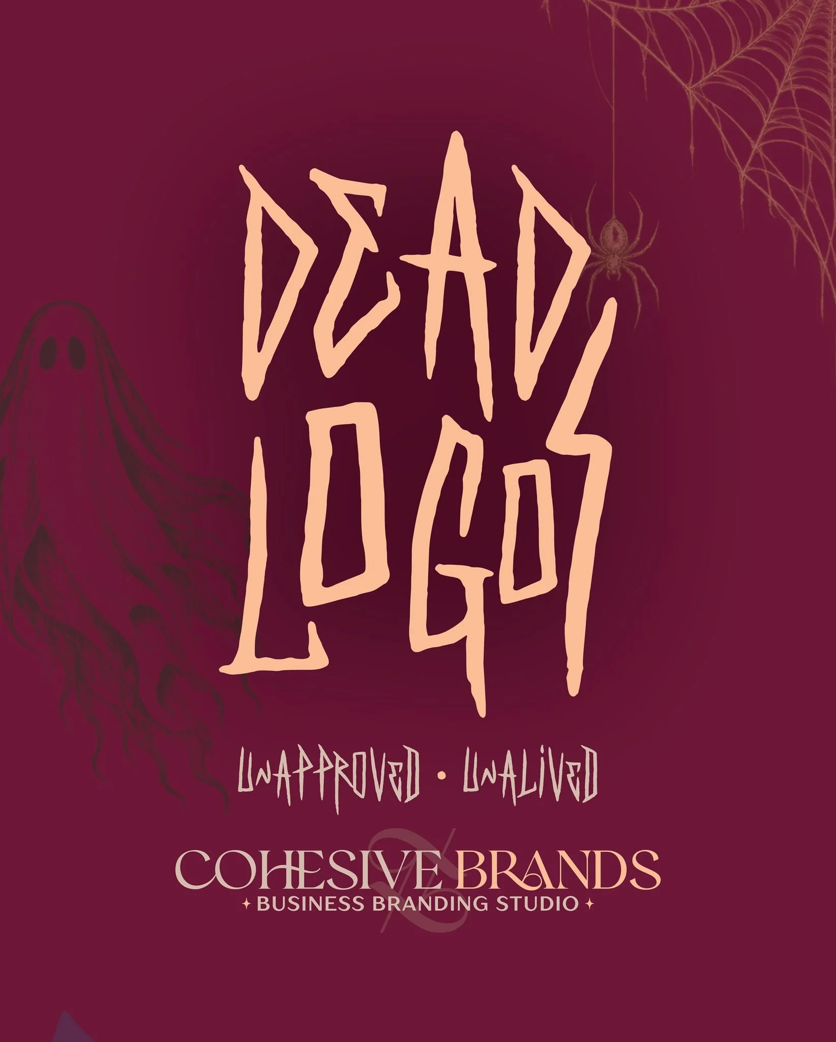 A spooky post in honor of October ✨ Logos that were unapproved + unalived. Some of our best work lives in the trashcan of our Macbooks 🫠 

The positive? In most cases, we came up with something EVEN BETTER! We love working with you, in a collaborati