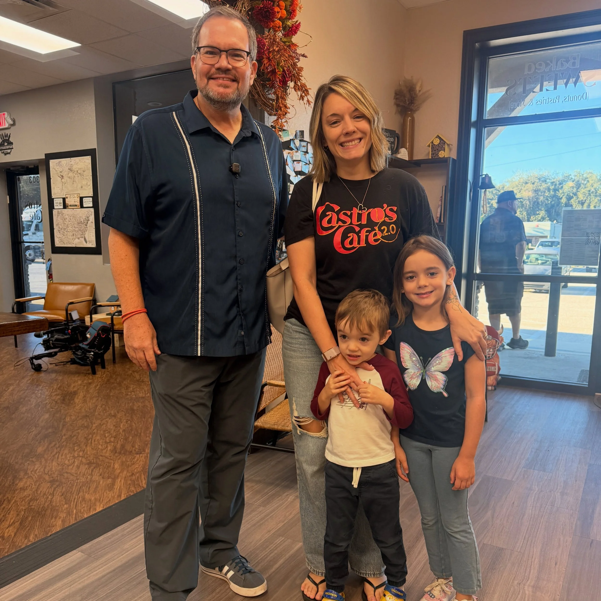 PROUD of my sister today as her and my brother-n-law go live on @fox13.news with @charleybelcher featuring their successful cafe in Polk City, @castroscafefl ❤️ Cohesive stays honored to have designed the brand identity and website for Castro&rsquo;s