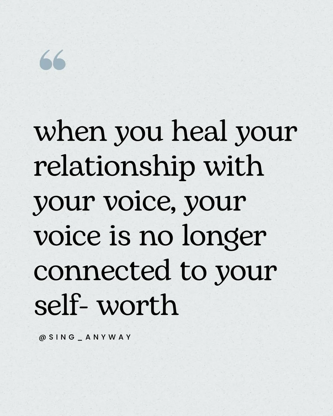 Many of us have had the critical voice a part of our inner dialogue for so long, we have no idea what singing can feel like without it.

What does singing feel like without it?

Free. Joyful. Expansive.

Every unsatisfactory sound doesn&rsquo;t turn 