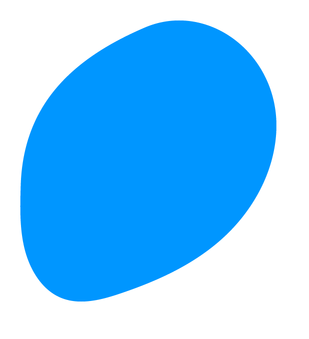 Blue sphere floating against a black background.