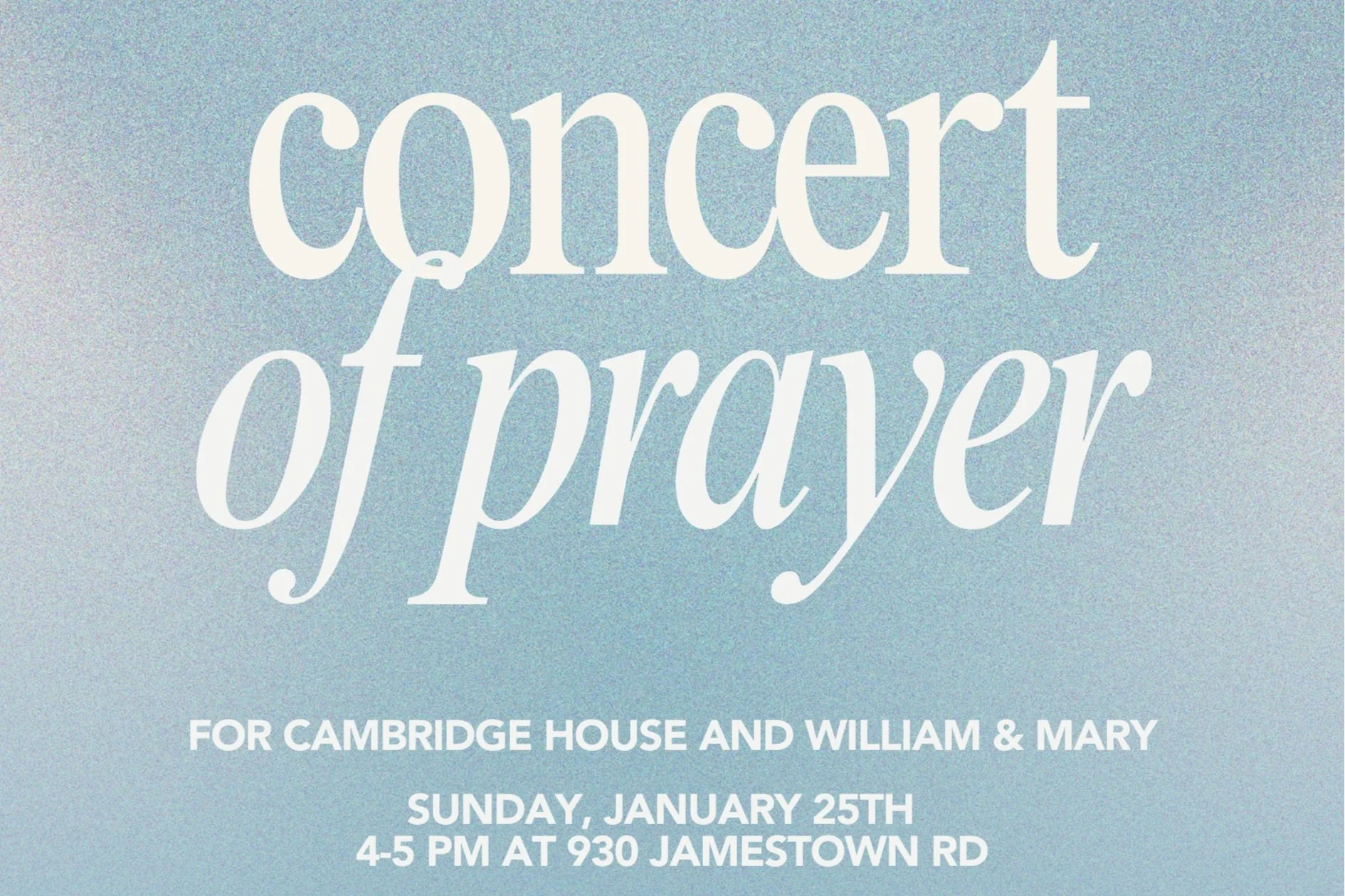 Concert of Prayer