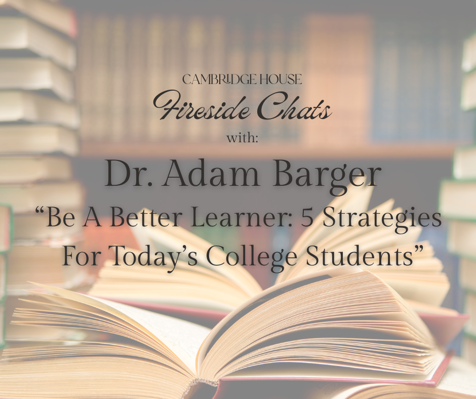 Fireside Chat With Dr. Adam Barger