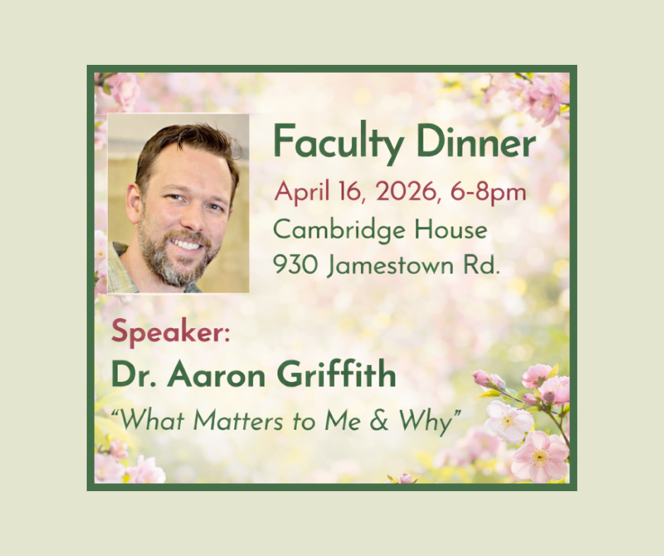 Spring Faculty Dinner