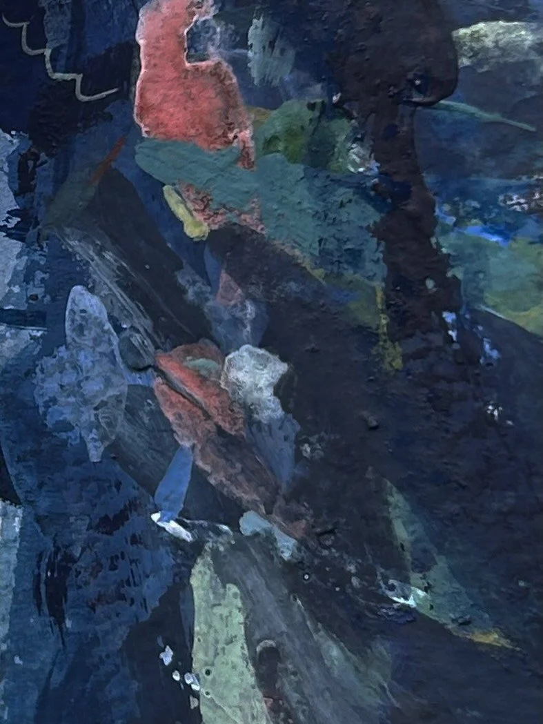 Accidental mini abstract painting. Think I should push myself out of my comfort zone one day soon and attempt a big canvas of this.