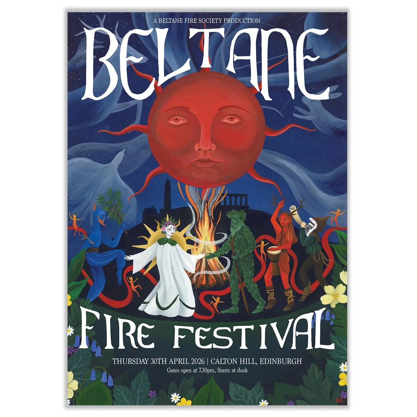 🔥 POSTERS!🔥 You can now buy the official 2026 @beltanefiresociety poster on my website. The link is in my bio, head to the art prints section