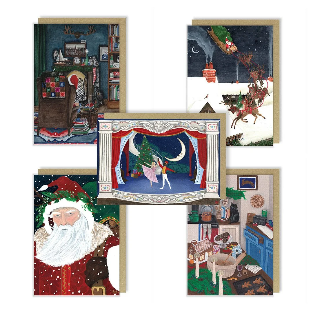 Pack of 5 Mixed Christmas Cards