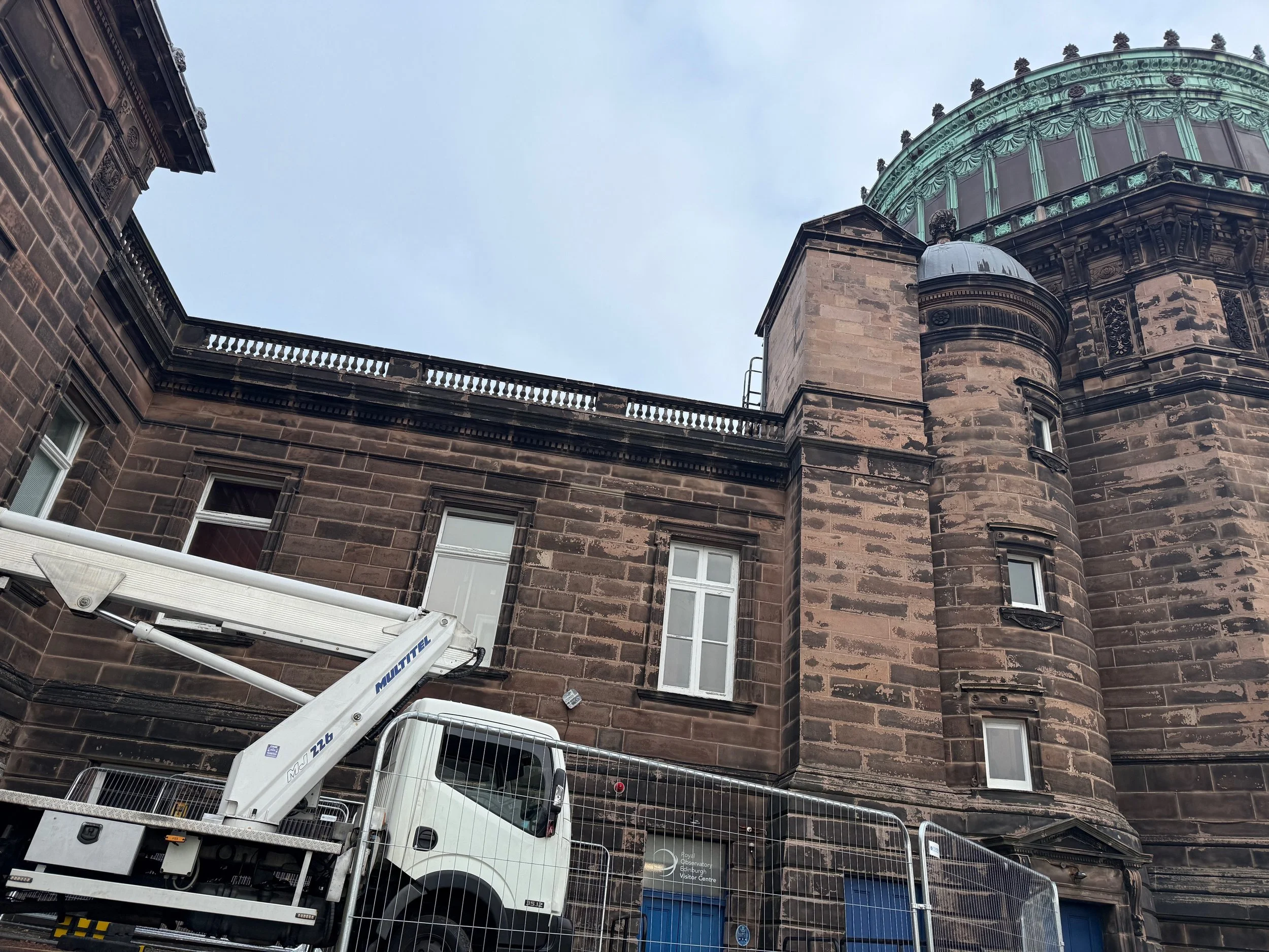 Cherry Picker in Edinburgh at Royal Observatory