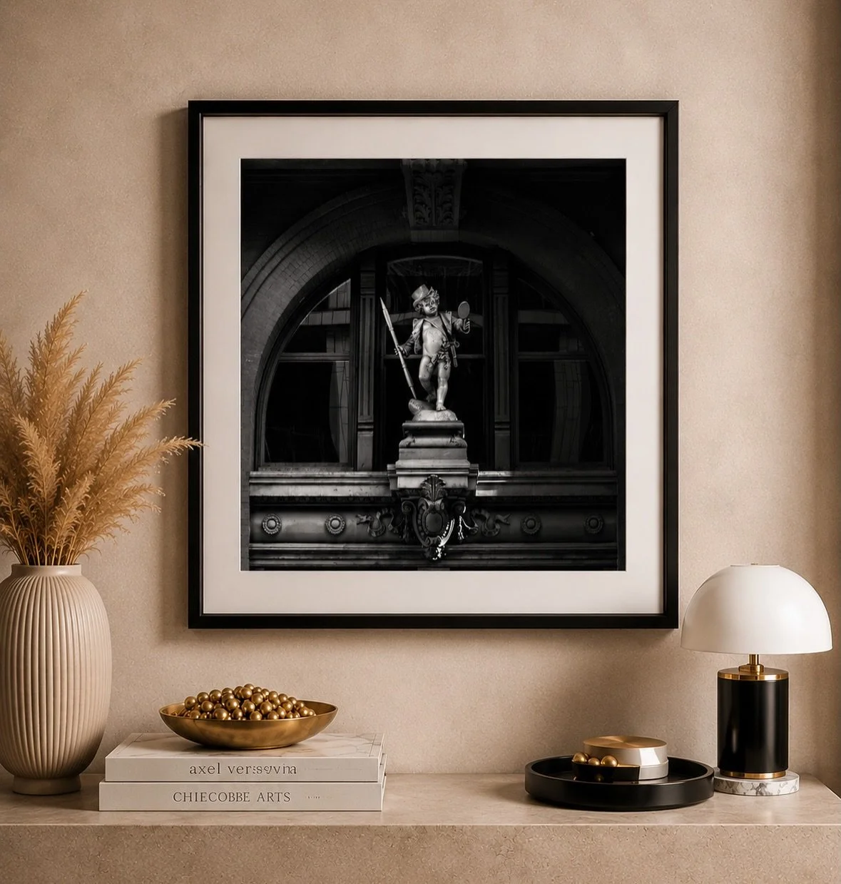 Some figures were never meant to be understood.

The Trickster has watched generations pass beneath him&mdash;silent, enigmatic, and forever suspended between myth and architecture. His presence reminds us that every great city keeps its secrets hidd