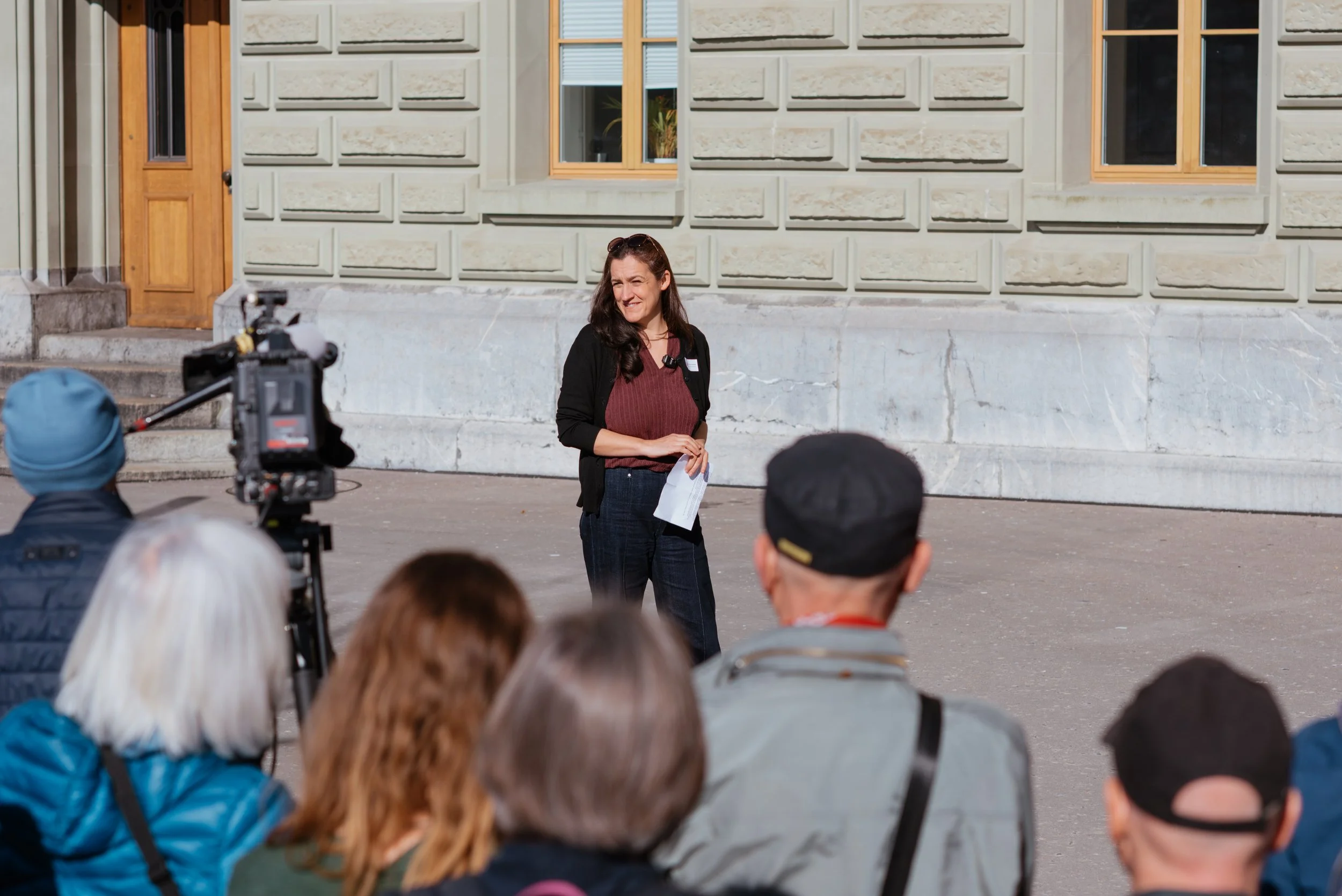 Spannende Redebeiträge der Einreichungsaktion in Bern