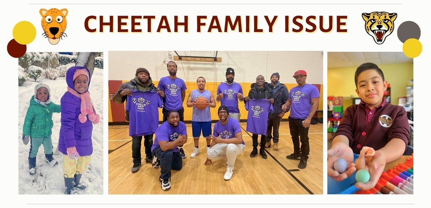 header of the Spring 2026 school-wide newsletter with the theme of family