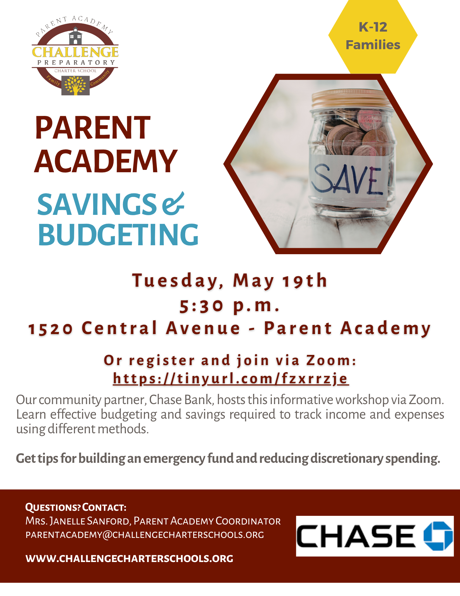 parent academy Savings and Budgeting