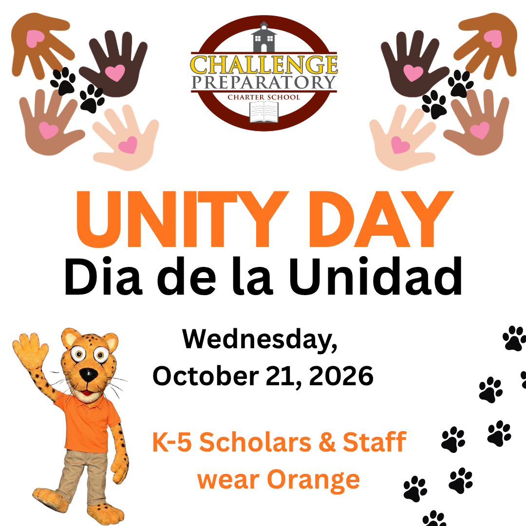 K-5 Unity Day is on October 21st