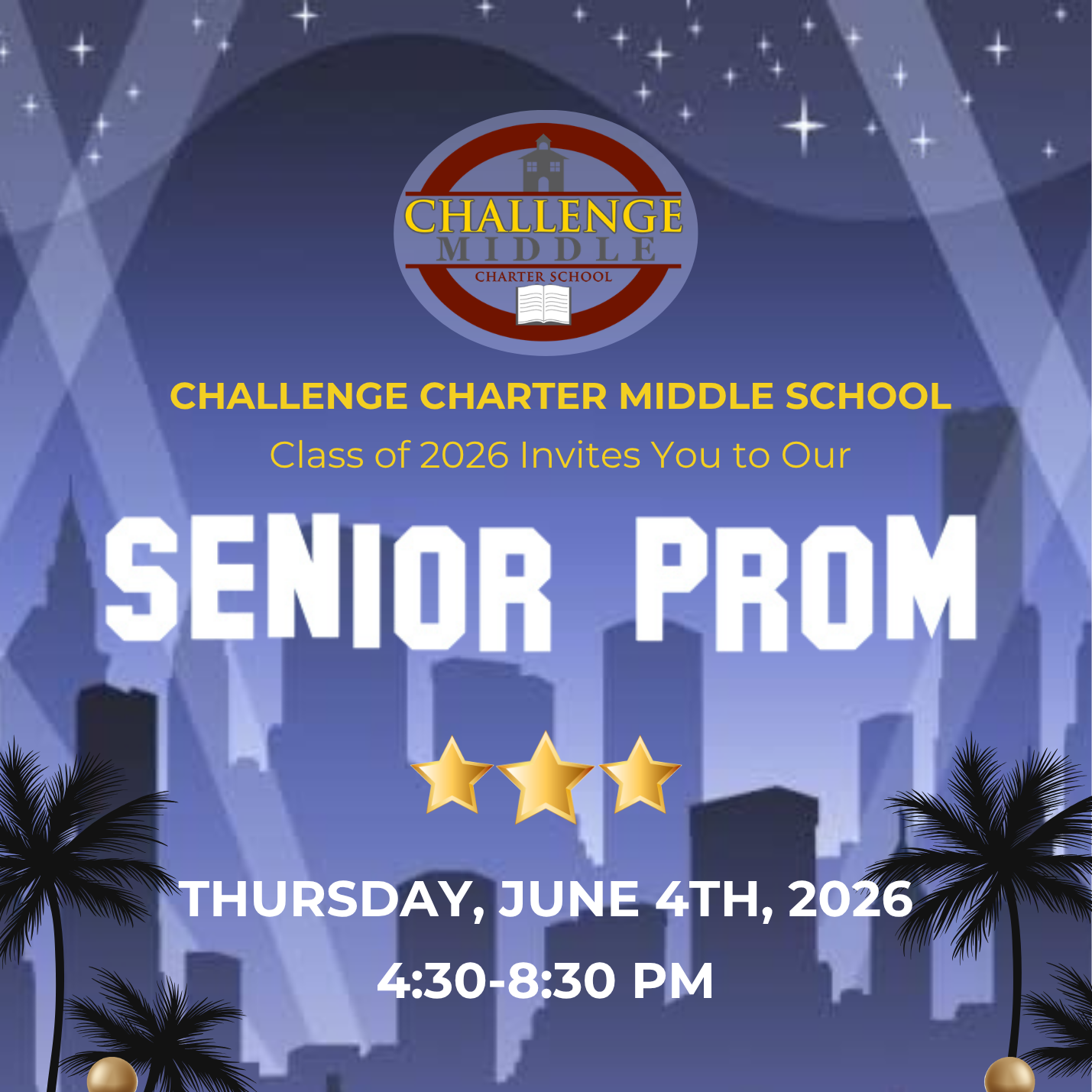 grade 8 senior prom for challenge charter middle school