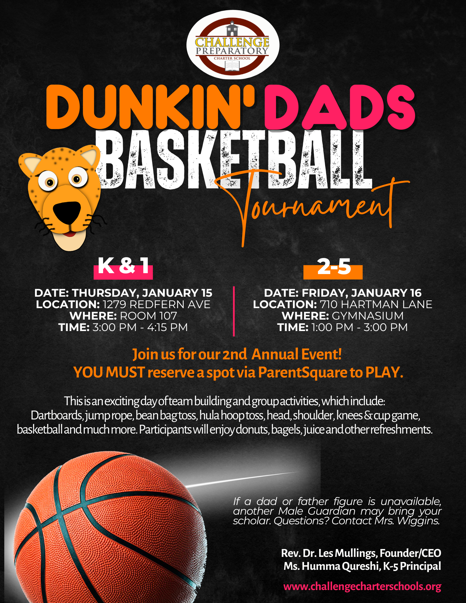 Dunkin' Dads: K-5 BBall Tournament