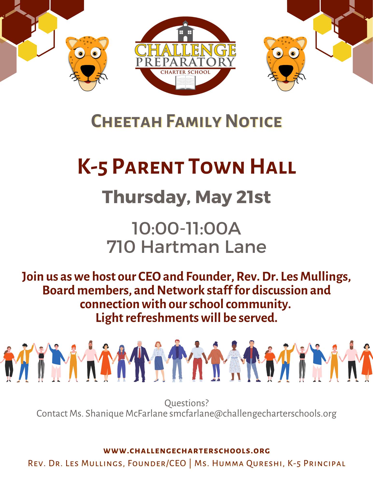 K-5 Parent Town Hall flyer 