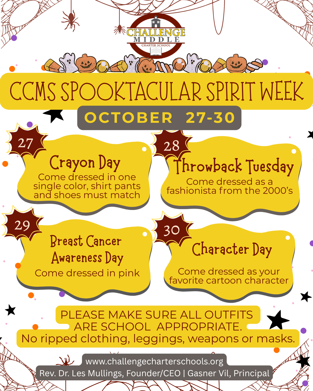 CCMS Fall Spirit Week Begins