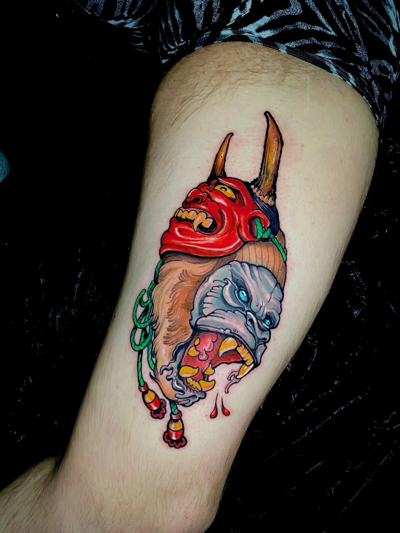 Jethro Wood Gorilla Hanya Mask Neo Japanese Tattoo