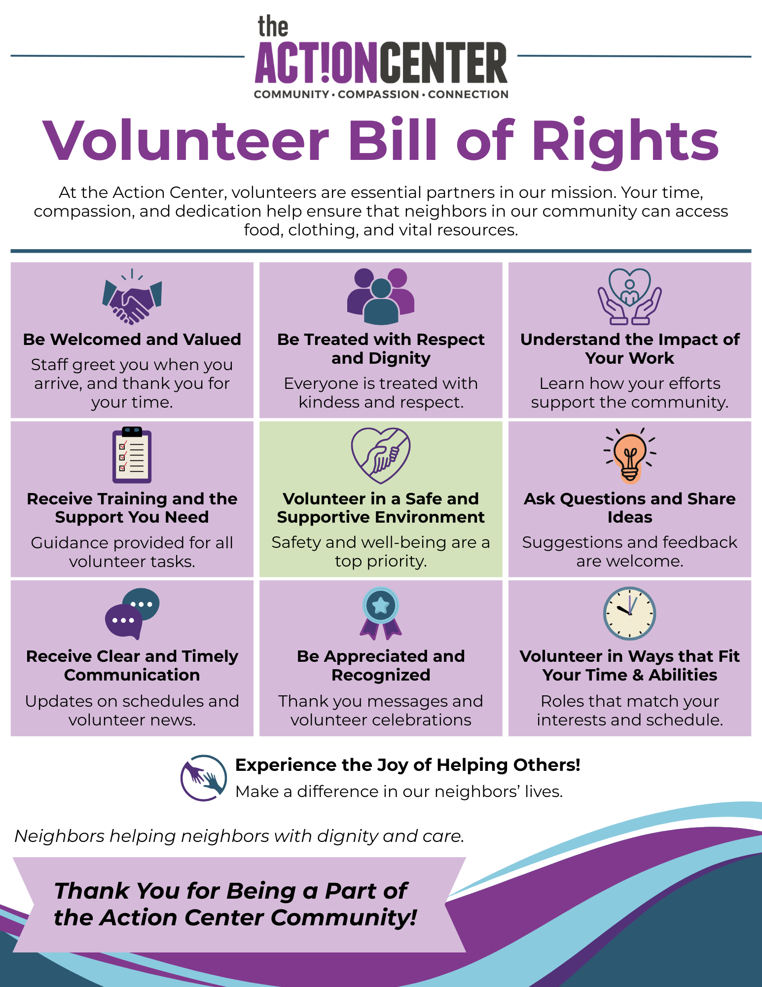Volunteer Bill of Rights