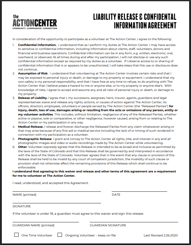 Liability Release Form