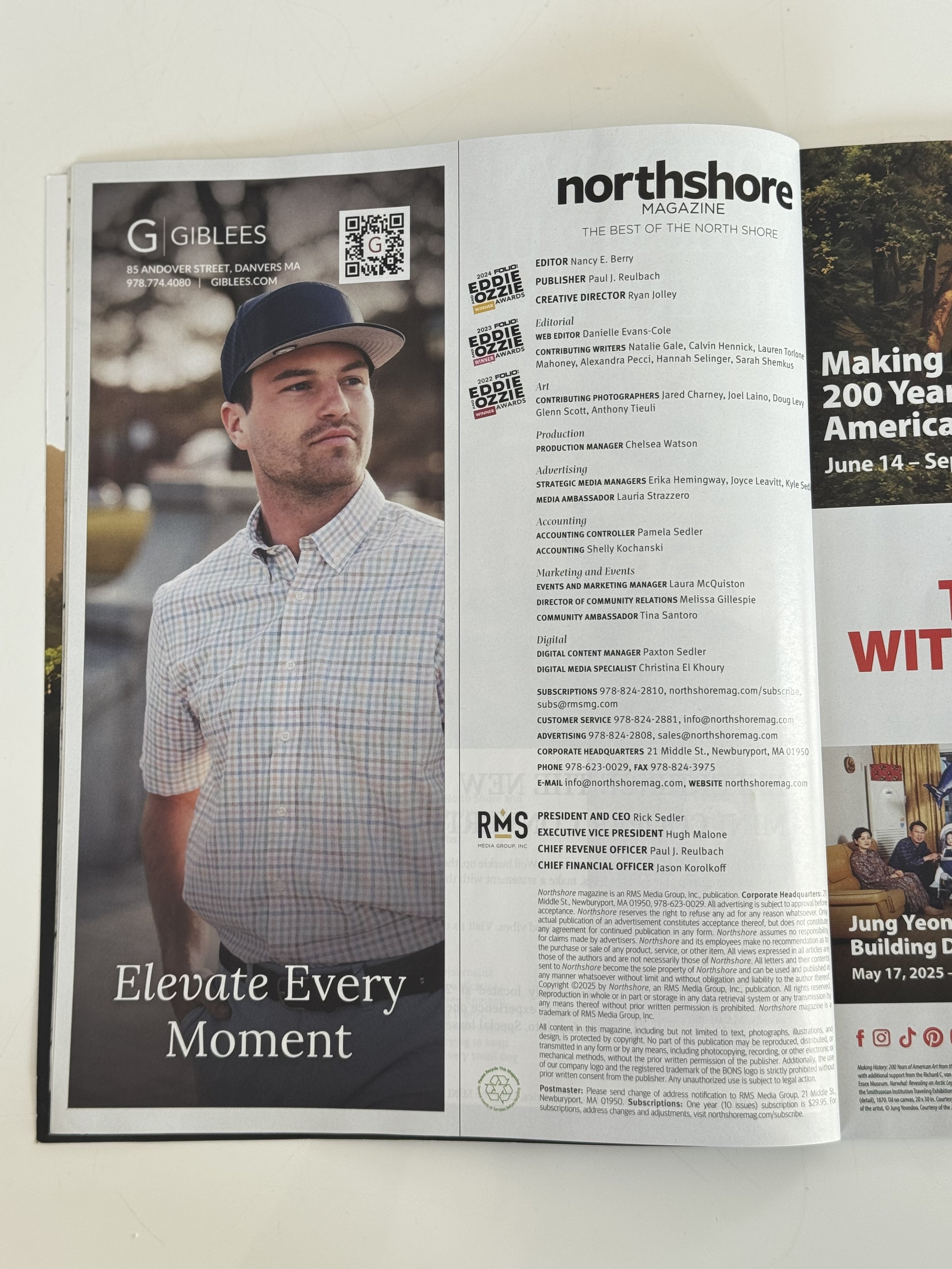 Giblees Ad for Northshore Magazine - Northshore, MA