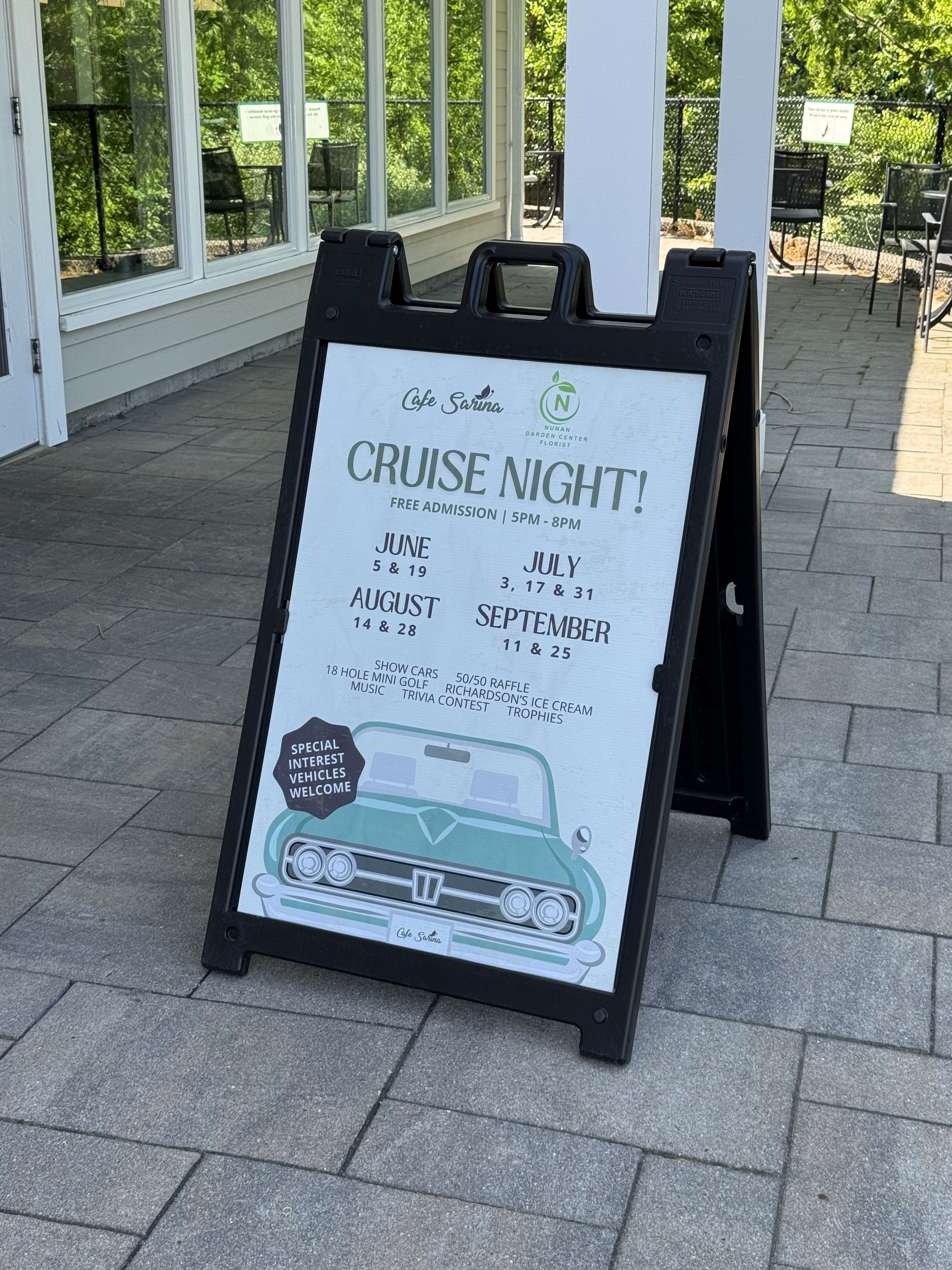 Cafe Sarina Cruise Night A frame - Georgetown, MA