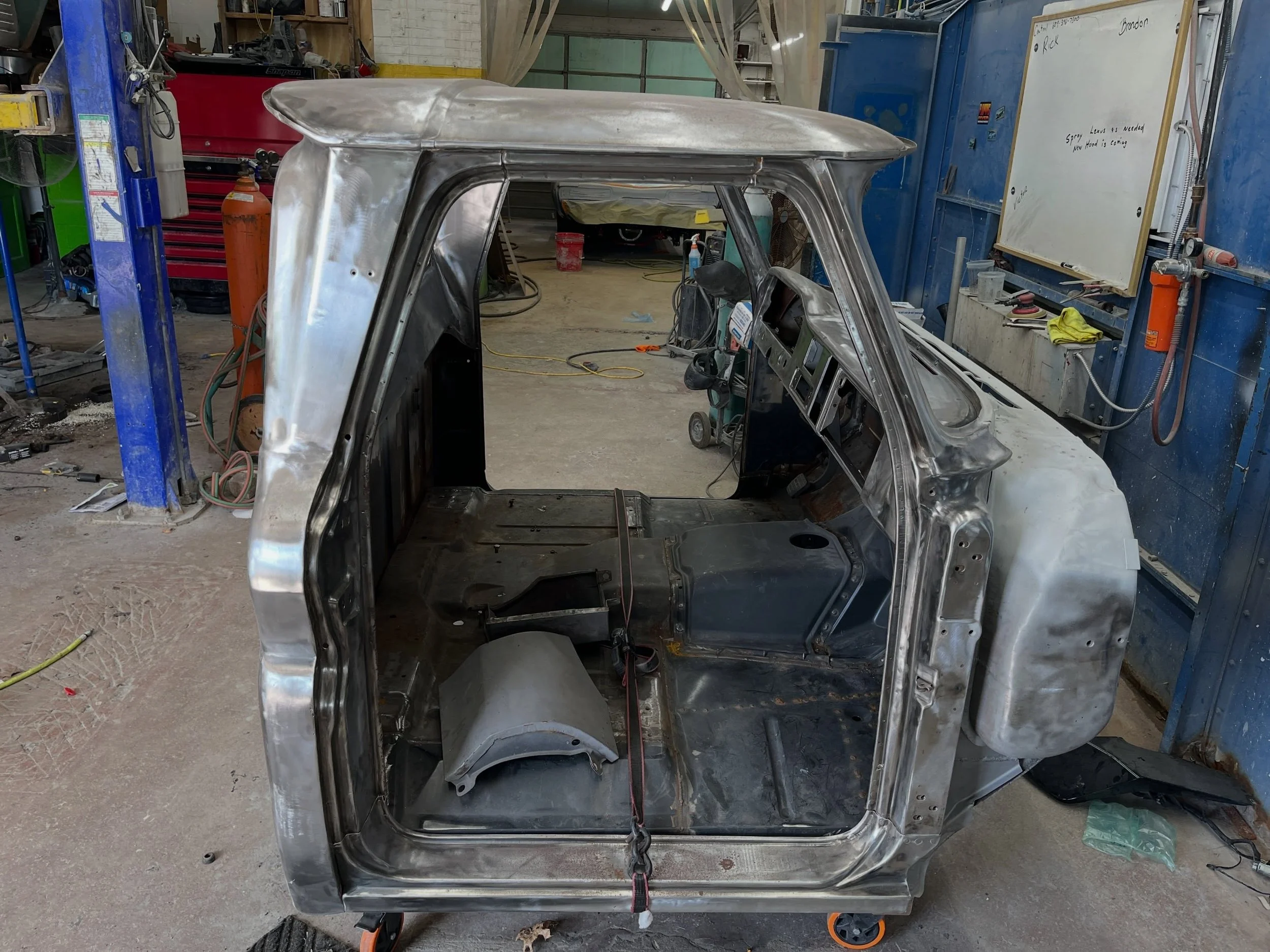 Dropped off the 66 GMC cab for body work and paint. I&rsquo;ll be documenting the progress over the next few weeks. It&rsquo;s time to get this truck back together so i can take it shows and make demo/installation videos for you good people. #c10 #gm