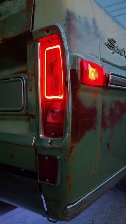 1967 - 1972 Ford F-Series Truck, Bronco, and Econoline LED Halo Taillights (Pair)