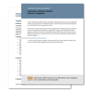 3 Customer Advisory Board Charter Templates [Free PDF Download ...