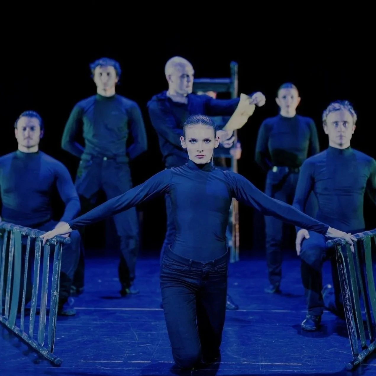 Ensemble in "Hamlet... The Rest is Silence" at Synetic Theater - Photo: Jorge Amaya