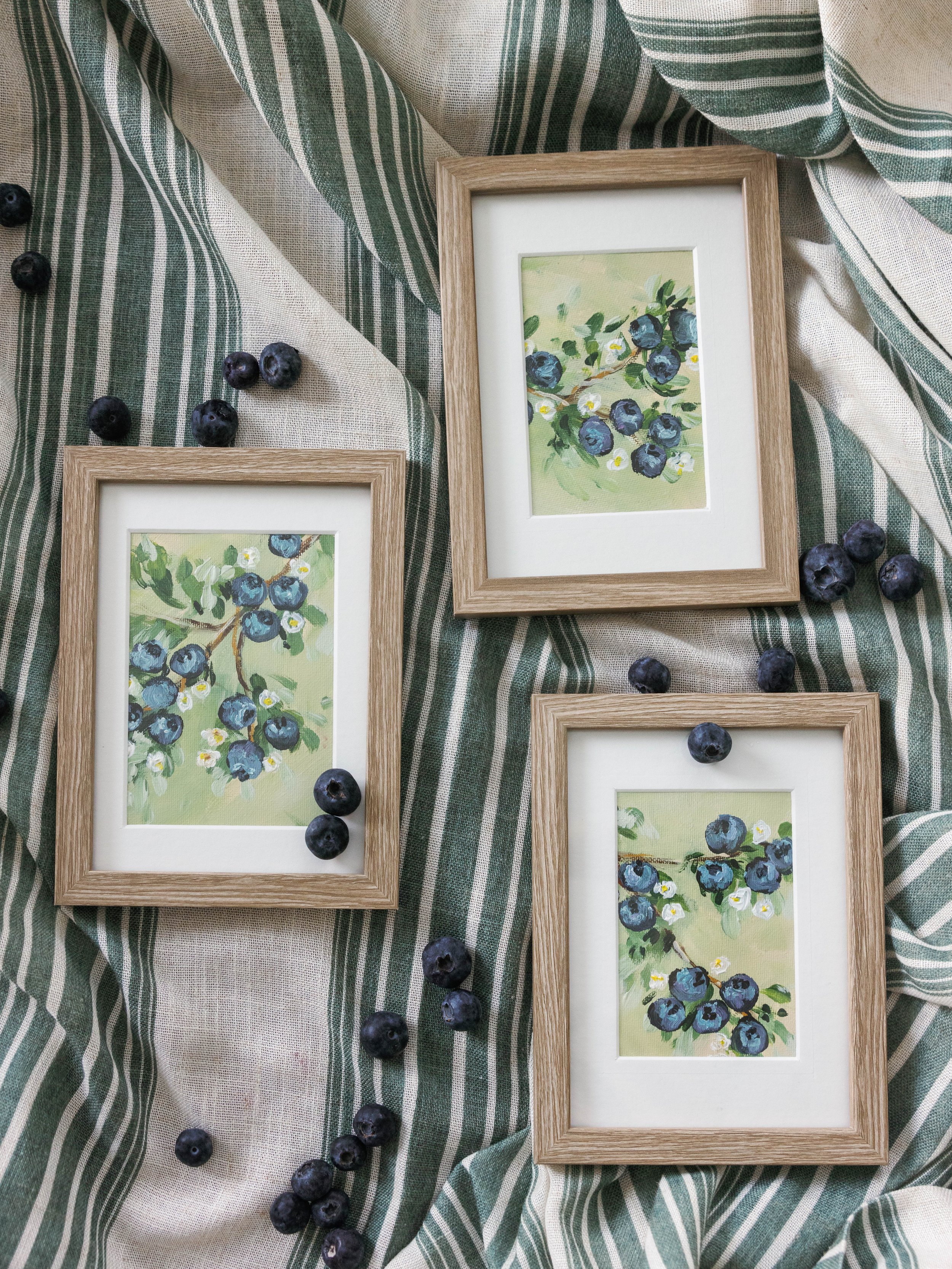 Blueberries // 5x7 Original