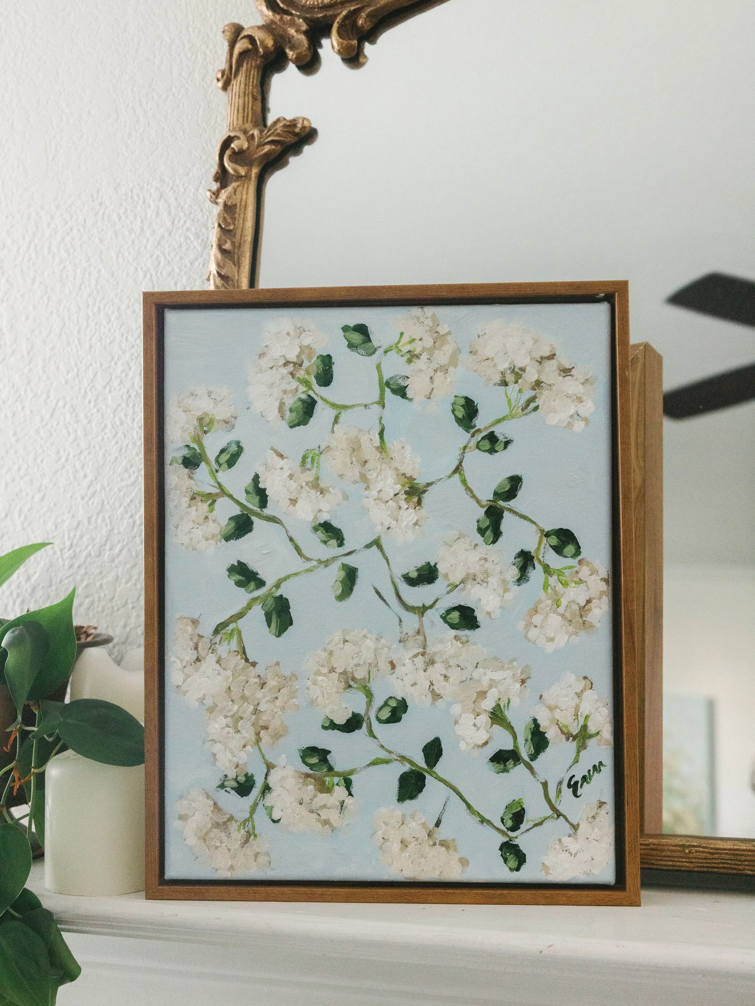 Hydrangea Babies // 2x3 Framed Original (Copy)