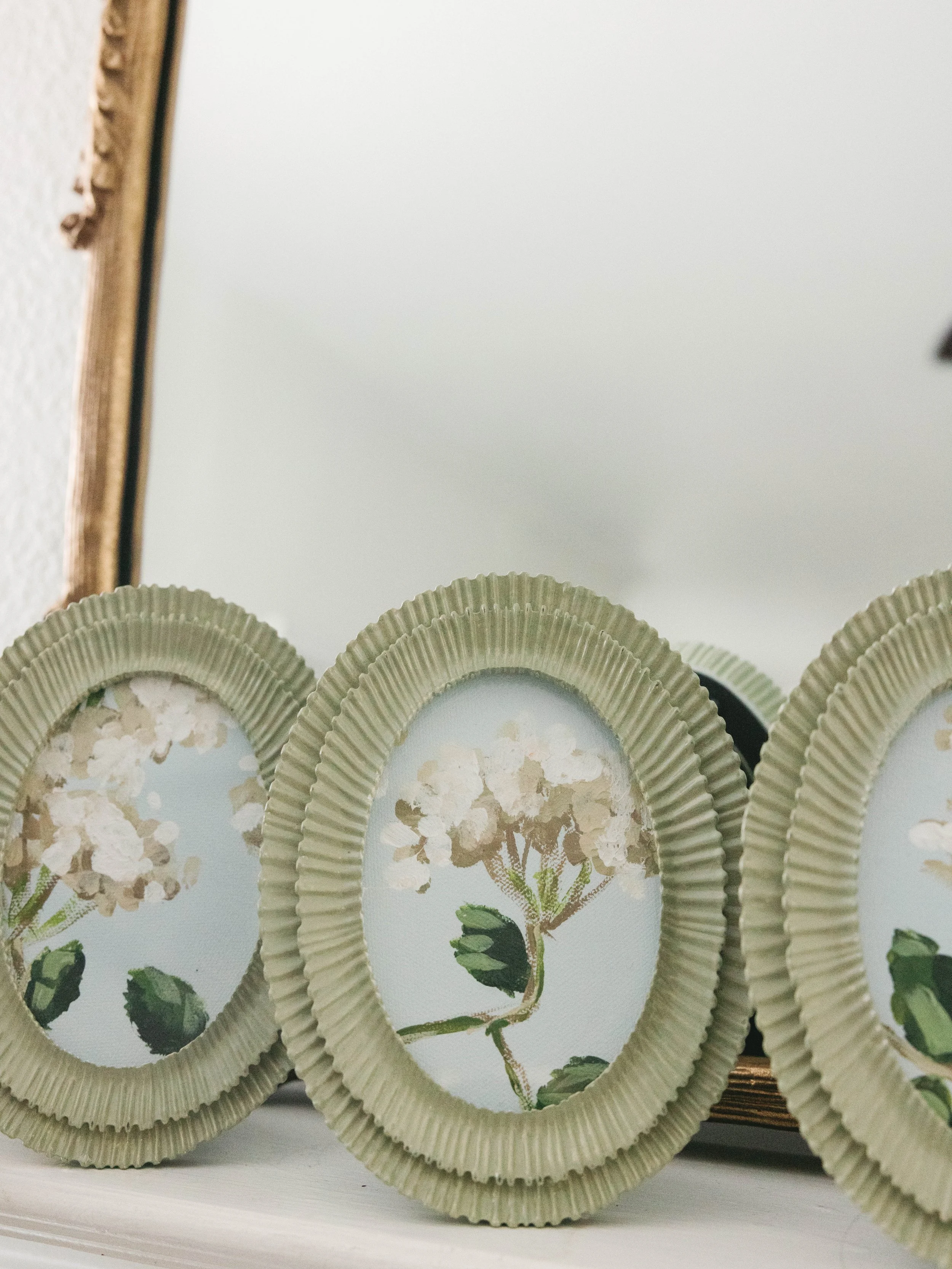 Hydrangea Babies // 2x3 Framed Original