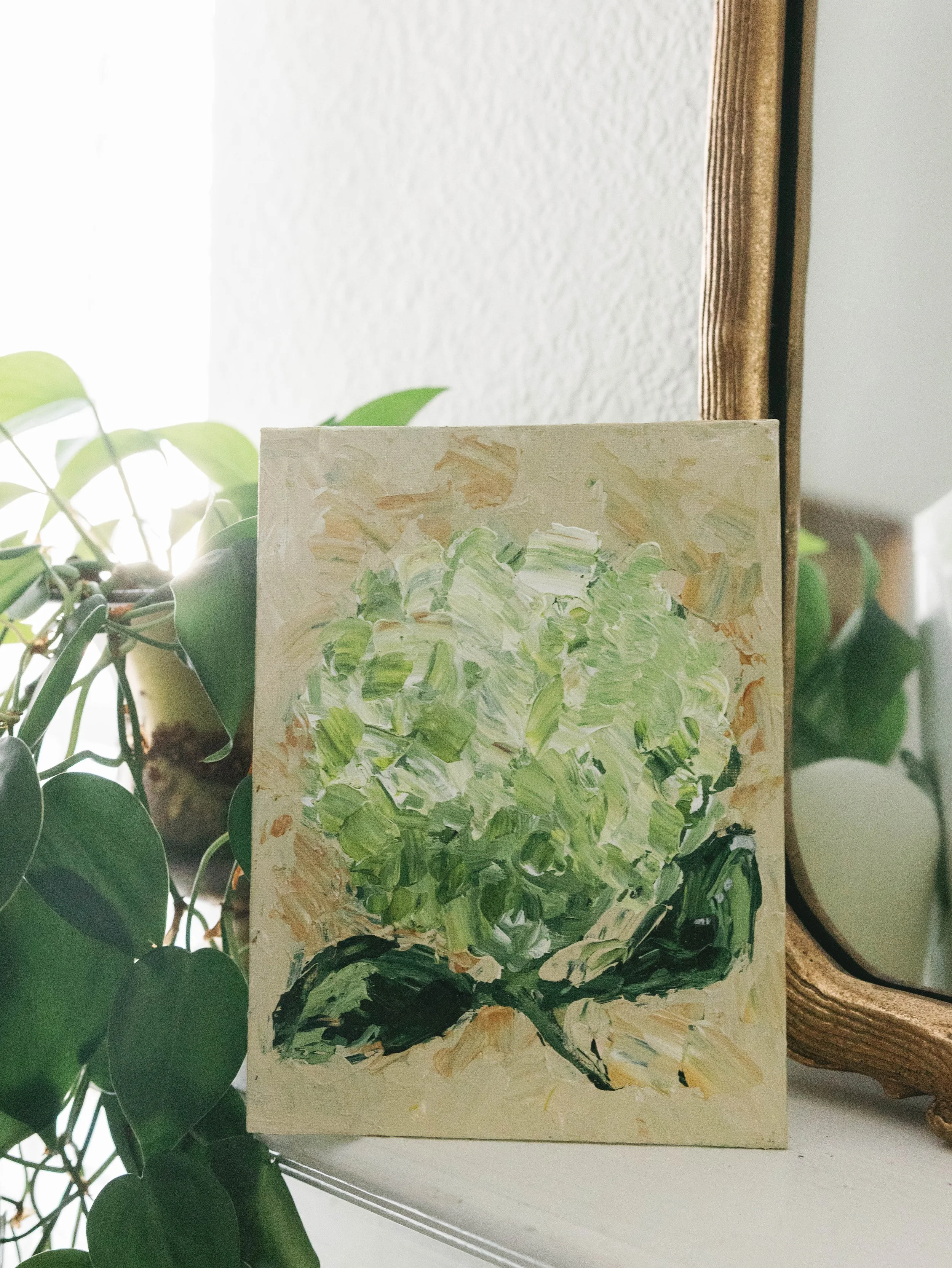 Hydrangea Baby // 5x7 Canvas Panel