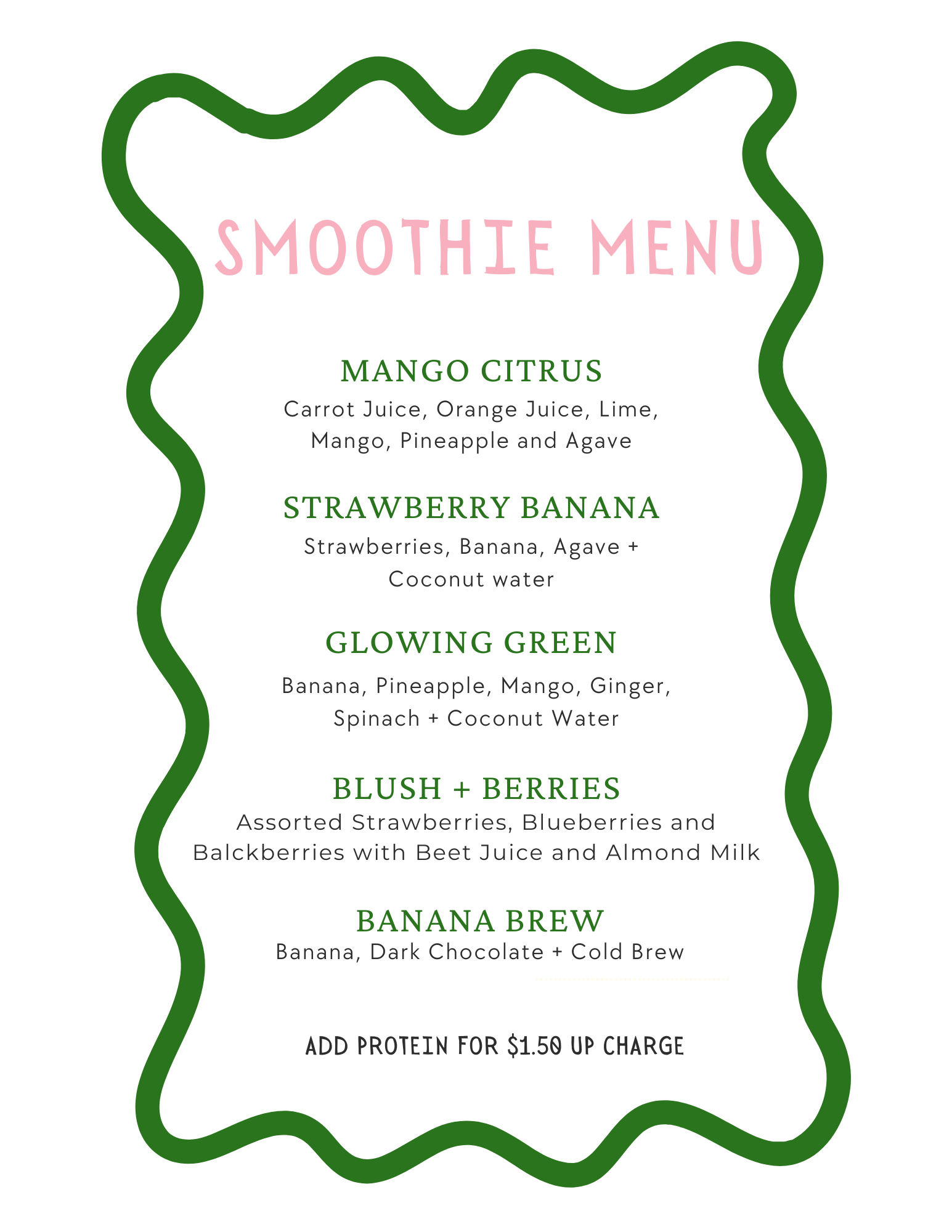 Green Pink Trendy Scalloped Wavy Dinner Party Menu.png