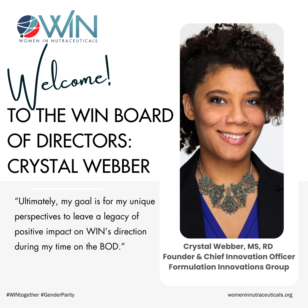 On Board: Welcoming Crystal Webber to the WIN Board of Directors
