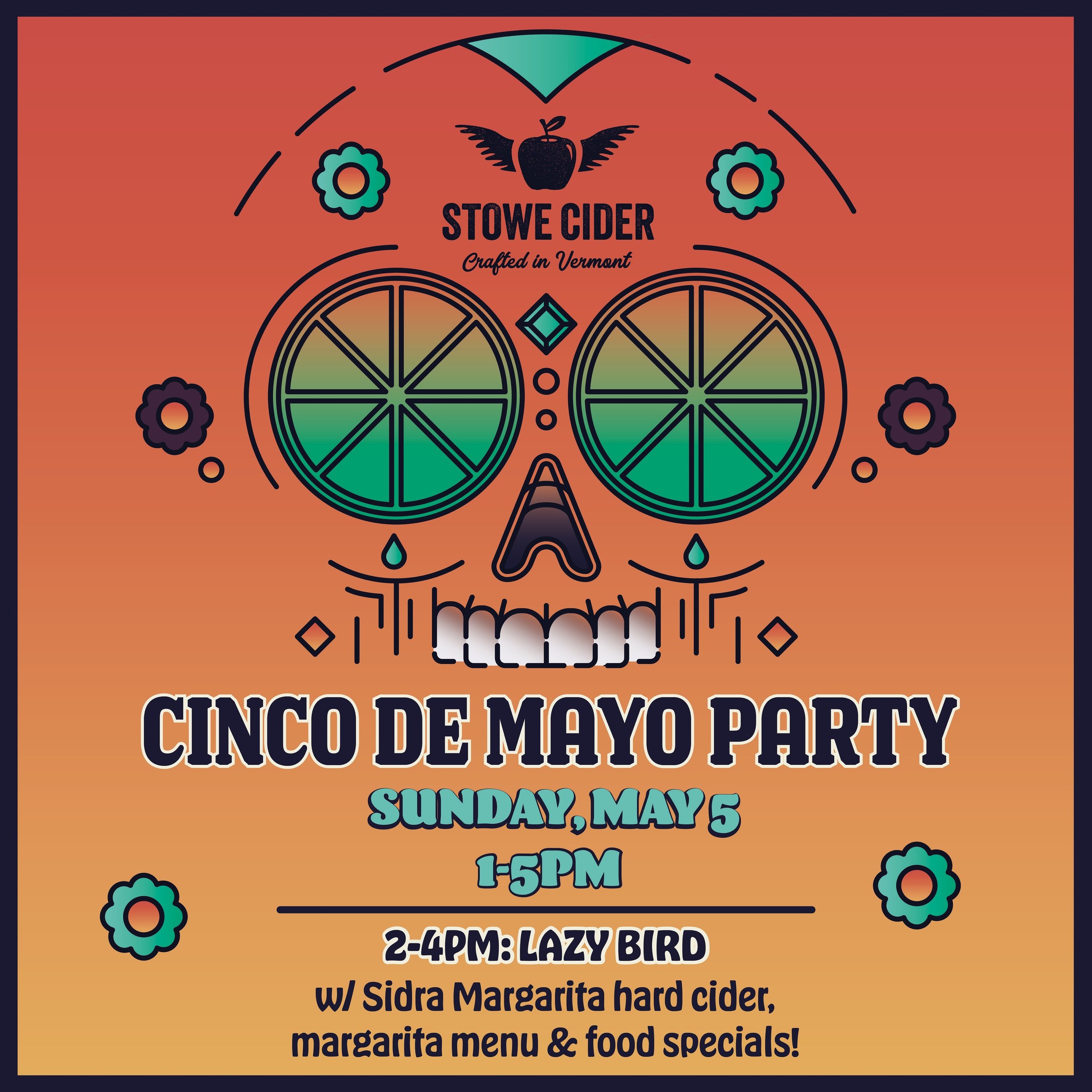 It&rsquo;s almost Cinco de Mayo!🍹 Join us on 5/5 from 1-5pm to celebrate Cinco de Mayo with a limited, draft-only Sidra Margarita cider, margarita menu, food specials, and live music from @lazybirdband!

Music will be from 2-4pm. This is a FREE, fir