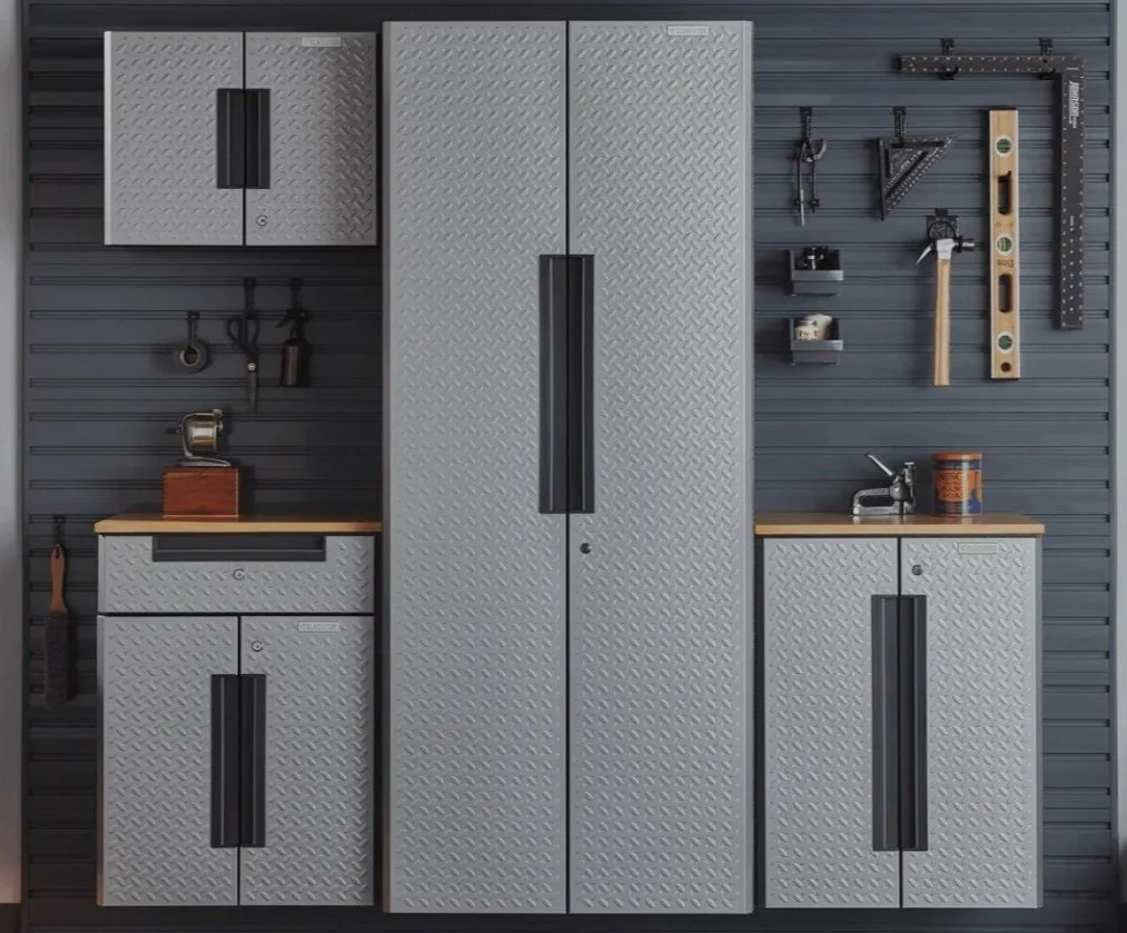 Organize my garage with cabinets