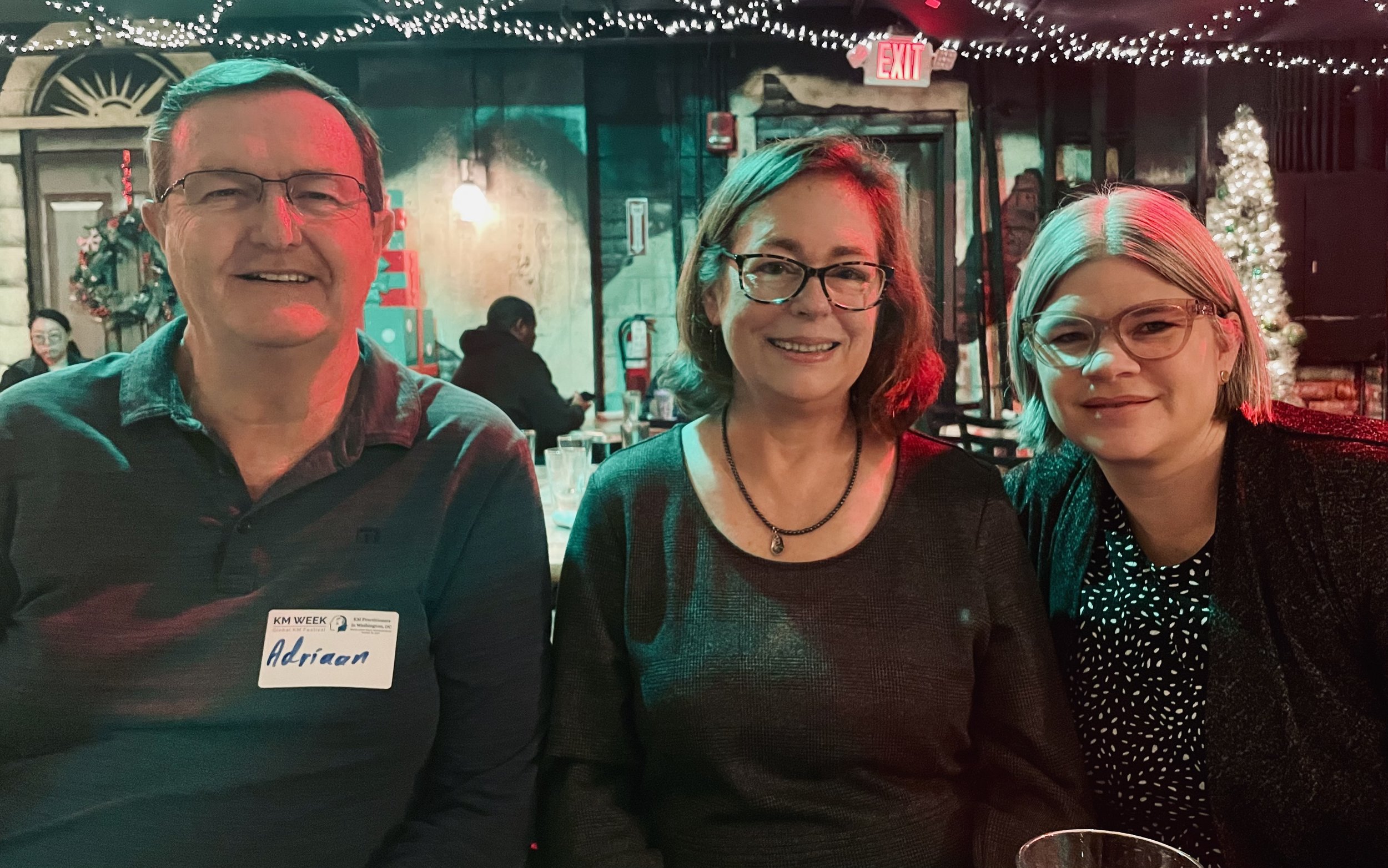 Photo of Adriaan Jooste, Liz McLean and Dawn Brushammar from KMCDC Nov 2025 Event.