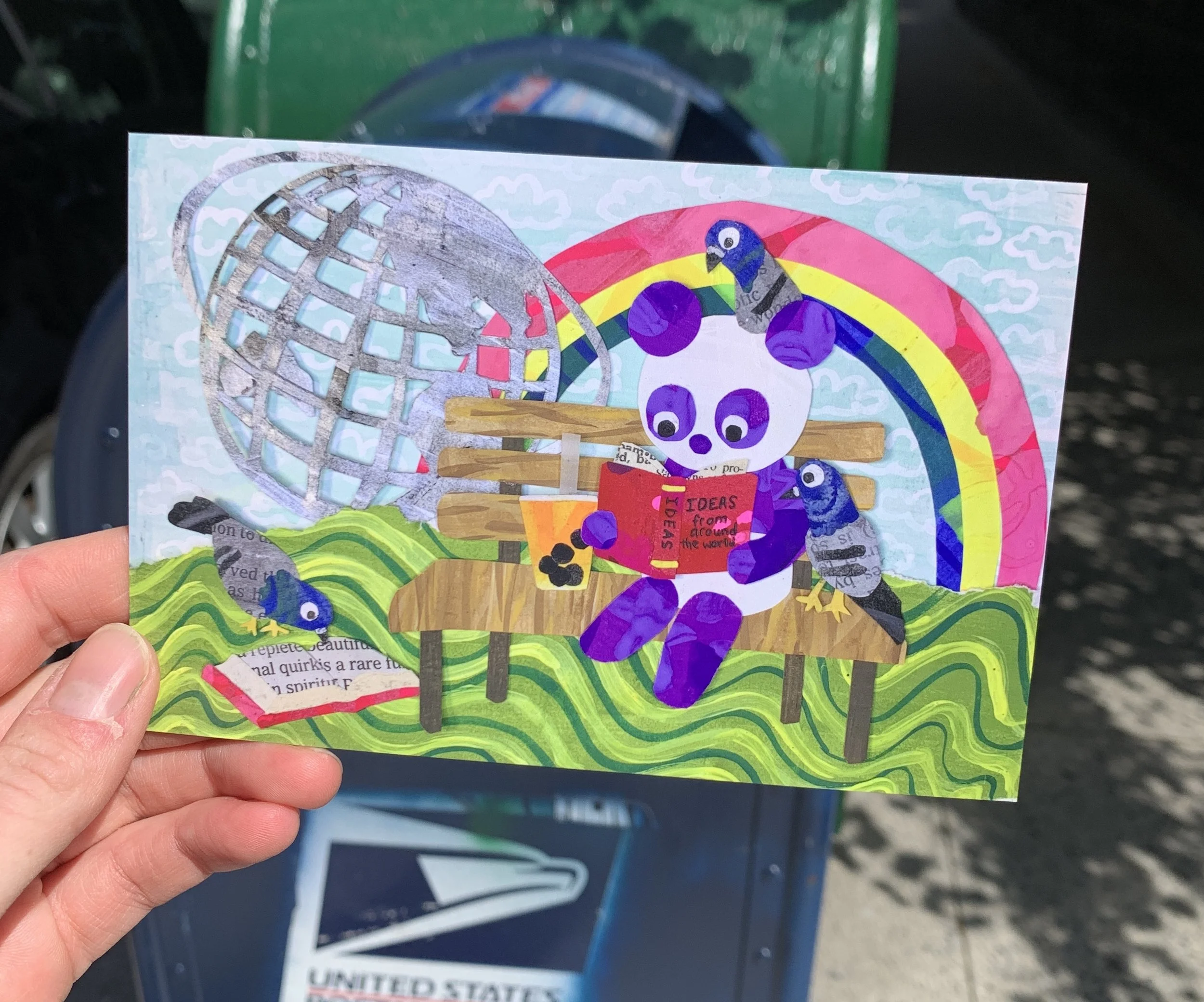 Flushing Meadows Panda Postcard