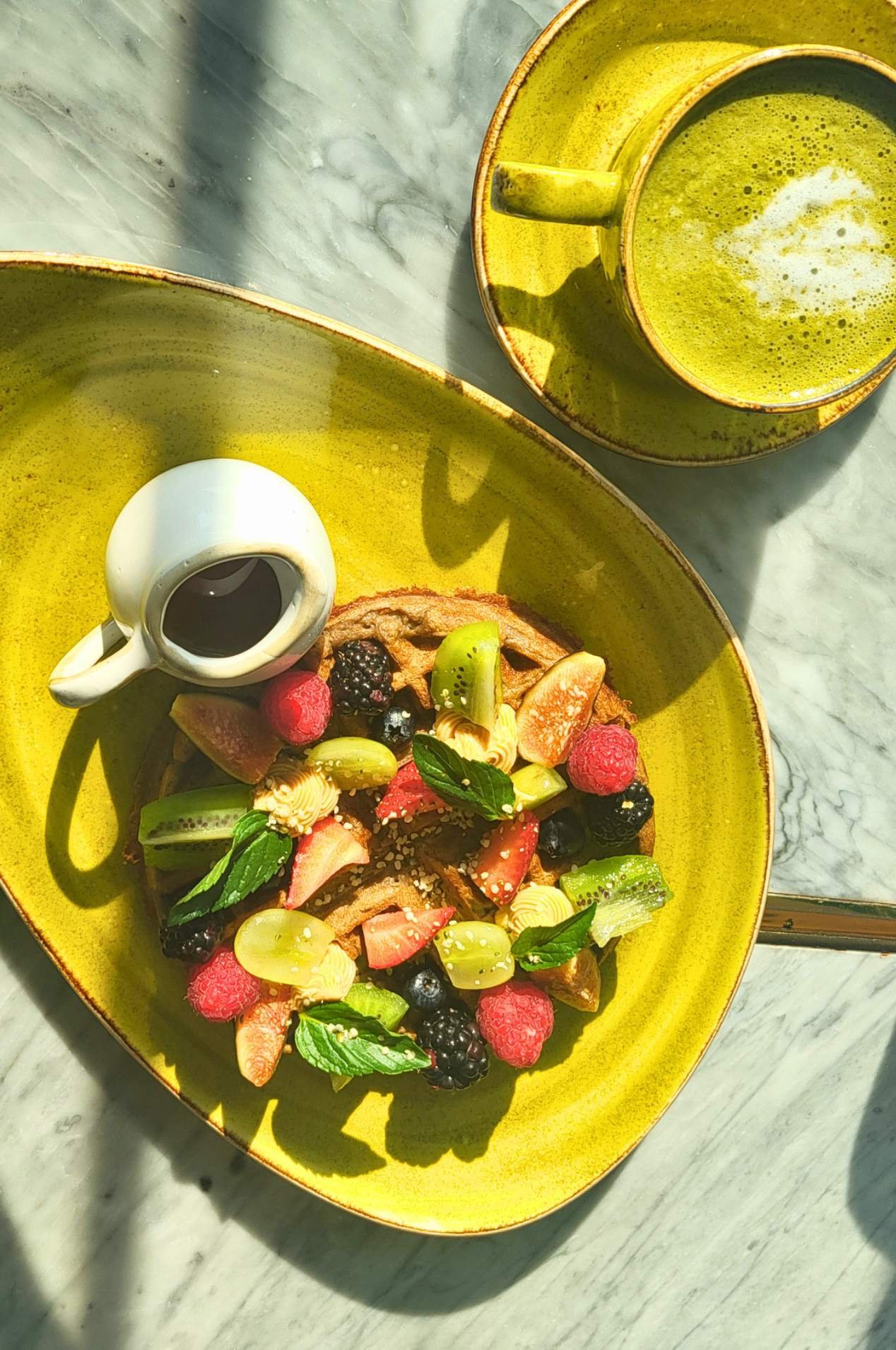 A high-end, plant-based luxury dish served at a restaurant in Palmaia resort, illustrating five-star wellness gastronomy.