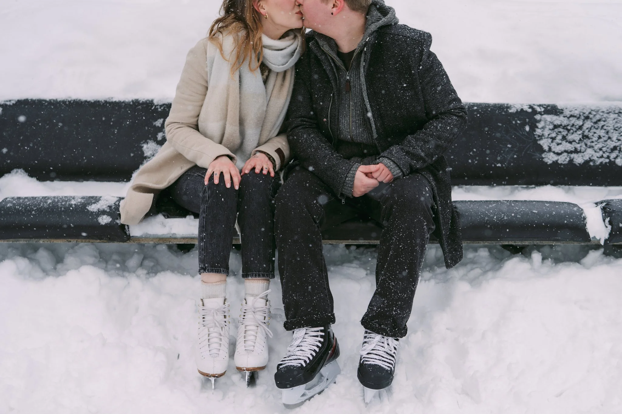 Skating Engagement Shoot in Blue Mountain 