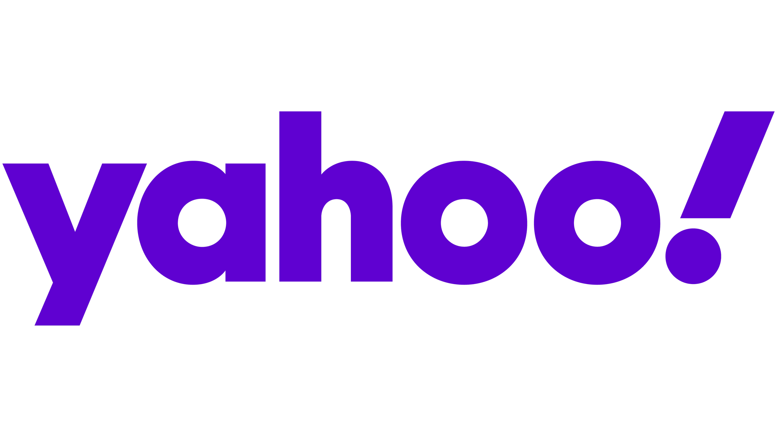 Yahoo logo in purple