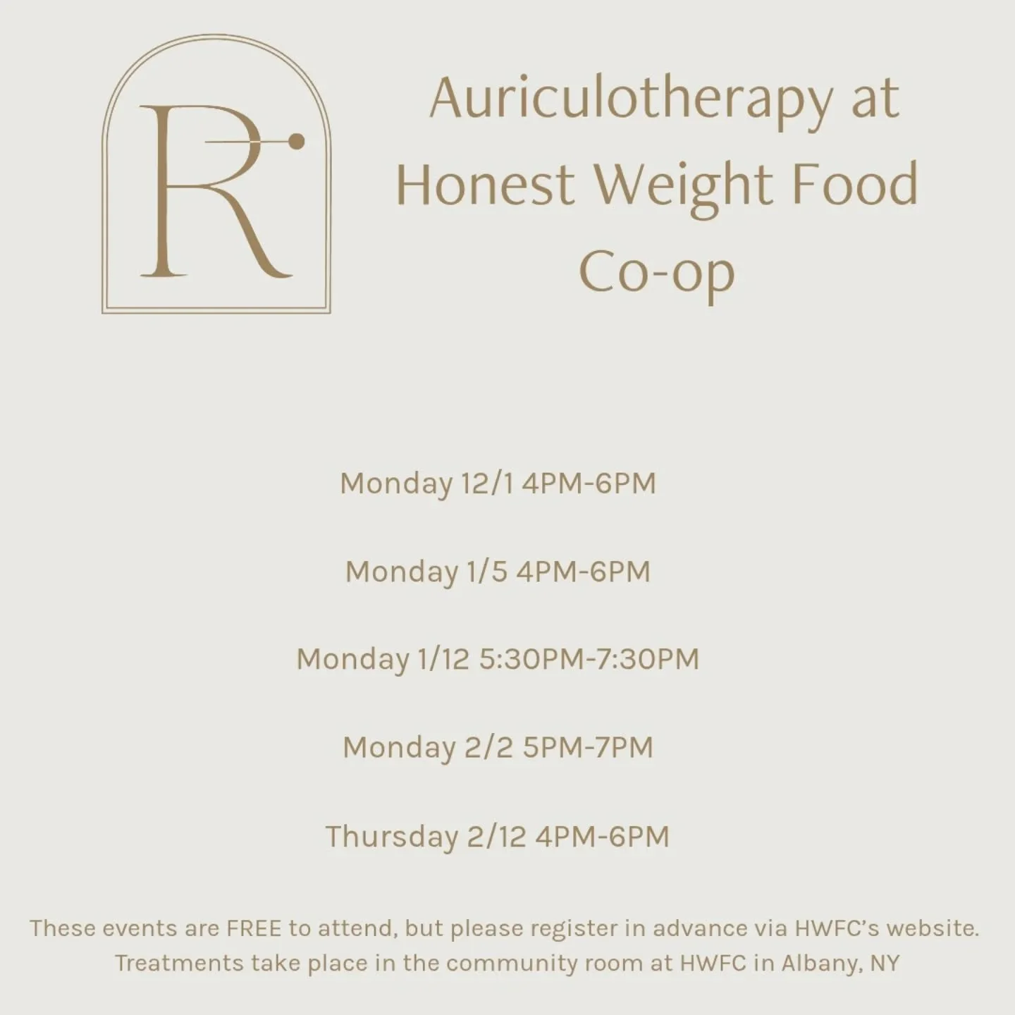 ❄️ Winter dates at @honestweightfoodcoop are here! Reserve a spot and experience how ear seeds can help you!

#earseedscanhelp #earseeds #auriculotherapy #albanyny #albanycounty #albany #upstateny #acupressure #winter